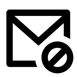 mail - forbid - line Icon, mail,forbid,email