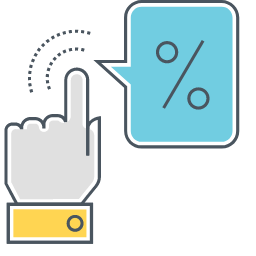 Click Through Rate Icon, CTR,rate