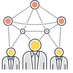Communities & Networks Icon, communities,networks