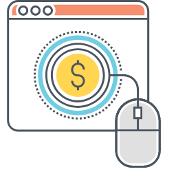 Pay Per Click Icon, PPC,advertising
