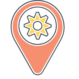 Places Optimizations Icon, places,optimization