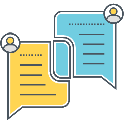 Social Engagement Icon with Chat Bubbles Icon, social engagement,chat bubbles
