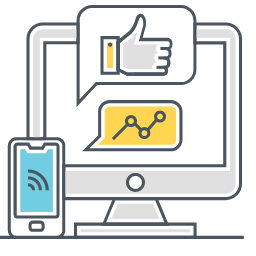 Social Media Marketing Icon, social media marketing,promotion