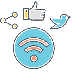 Social Signal Icon, social signal,SEO