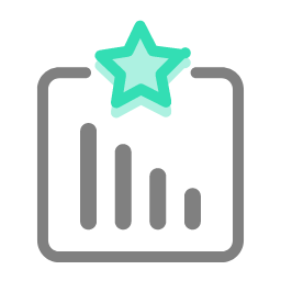 Data Management Icon, data management,graph,star