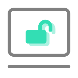 Open Platform Icon, open platform,unlock,monitor
