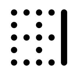 Border Right Icon, border,right,dots