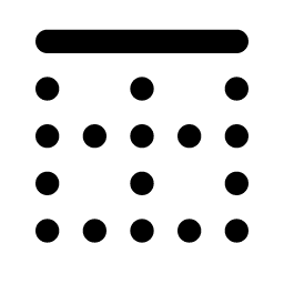 Border Top Icon, border,top,dots