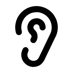 Ear Icon, ear,hearing