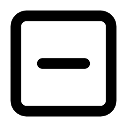 Minus Square Icon, minus,square