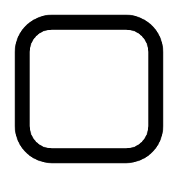 Square Icon (Empty) Icon, square,empty,shape