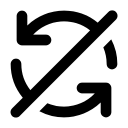 Sync Slash Icon, sync,slash,disabled