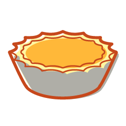 Egg Tart Icon, egg tart,dessert