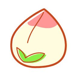 Longevity Peach Bun Icon, longevity peach bun,dim sum