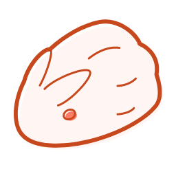 Rabbit Dumpling Icon, rabbit dumpling,dim sum