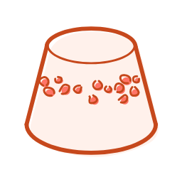 Water Chestnut Cake Icon, water chestnut cake,dim sum