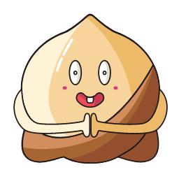 Macadamia Nut Cartoon Character Icon, macadamia nut,cartoon,beige