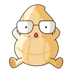 Peanut Cartoon Character Icon, peanut,cartoon,glasses