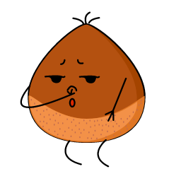 Cartoon Chestnut Icon, chestnut,snack,cartoon