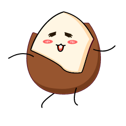 Cartoon Hazelnut Icon, hazelnut,snack,cartoon