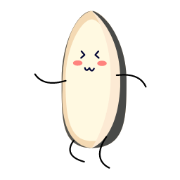 Cartoon Melon Seed Kernel Icon, melon seed,snack,cartoon