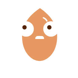 Cartoon Almond Icon, almond,nut,cartoon nut