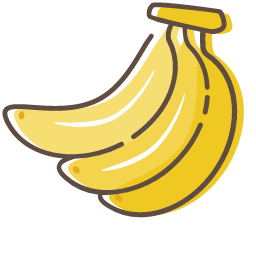 Banana Icon, banana,fruit,yellow