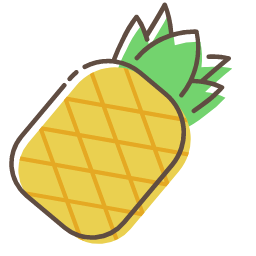 Pineapple Icon, pineapple,fruit,yellow