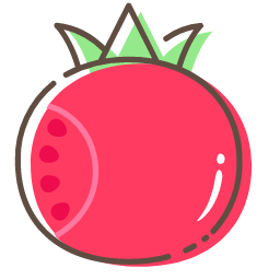 Pomegranate Icon, pomegranate,fruit,red