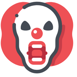 Clown Halloween Icon, clown,scary,Halloween