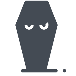 Coffin Halloween Icon, coffin,Halloween,spooky