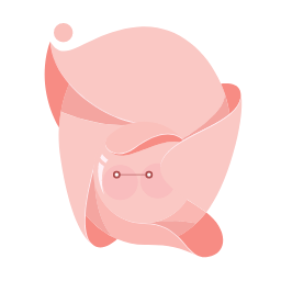 Pink Egg Icon (Repeat) Icon, egg,food,pink egg