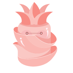 Pink Pineapple Icon, pineapple,fruit,pink pineapple