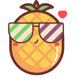 Pineapple - like Food with Glasses Icon, pineapple,food with glasses