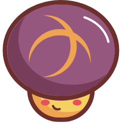 Purple Mushroom - like Food Icon, mushroom food,purple food