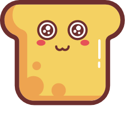 Toast - like Food Character Icon, toast,food character