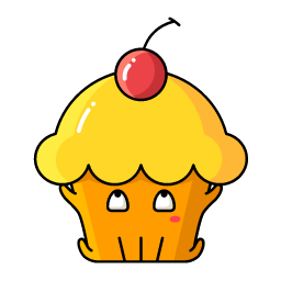 Cartoon Bread/Cake Icon, bread,cake,cartoon food