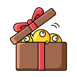 Cartoon Gift Box Icon, gift box,snack gift,cartoon food