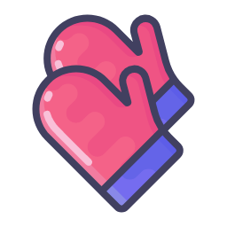 Cartoon Gloves Icon, gloves,accessory,clothing