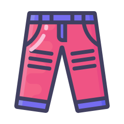 Cartoon Jeans Icon, jeans,pants,clothing