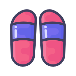 Cartoon Slippers Icon, slippers,shoes,clothing