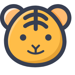 Tiger Icon, tiger,zoo animal