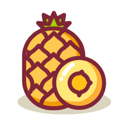 Dried Pineapple Icon, dried pineapple,fruit