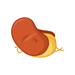 Cartoon Broad Bean Icon, broad bean,cartoon food