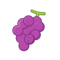 Cartoon Raisin Icon, raisin,cartoon fruit