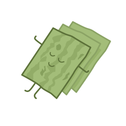 Cartoon Seaweed Icon, seaweed,cartoon food
