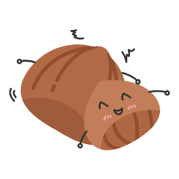 Cartoon Chestnut Kernel Icon, chestnut kernel,snack,cartoon