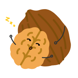 Cartoon Walnut Icon, walnut,snack,cartoon
