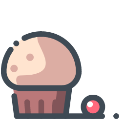 Cake with Cherry Icon, cake,cherry,dessert