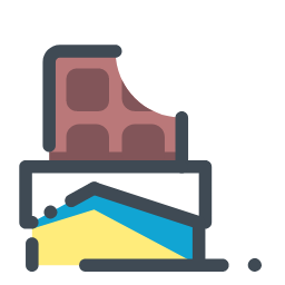 Chocolate Cake Icon, chocolate cake,dessert,bakery